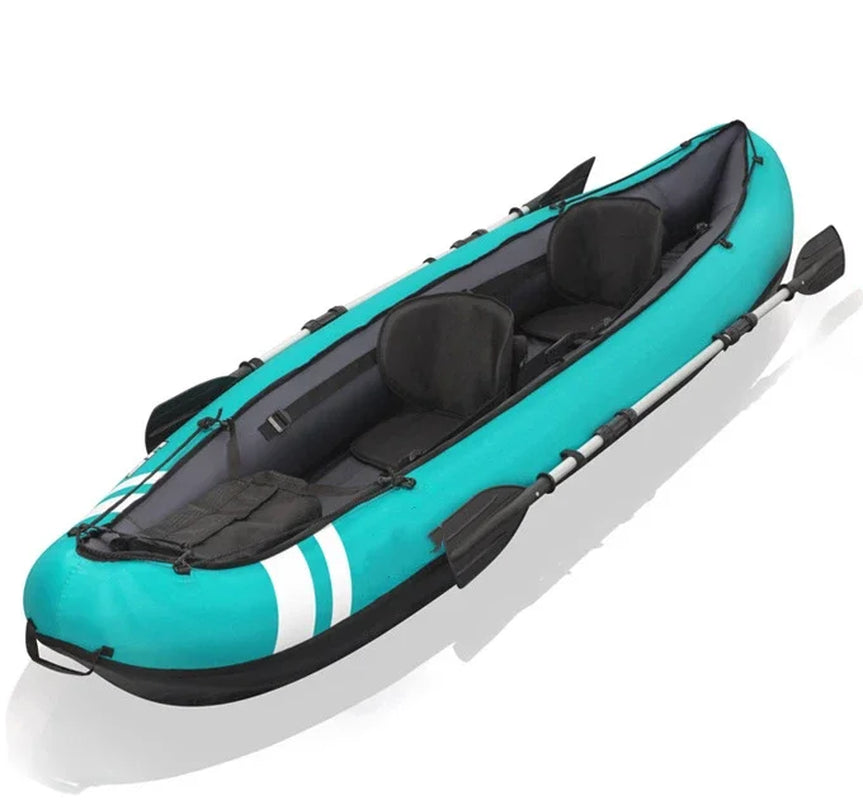 Factory Supply Fishing Inflatable Kayak 2 Person Inflatable Boat Canoes and Kayak Sail