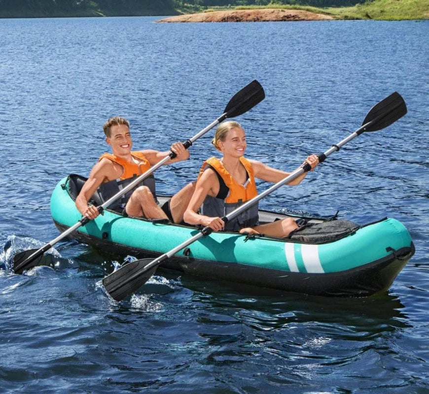 Factory Supply Fishing Inflatable Kayak 2 Person Inflatable Boat Canoes and Kayak Sail